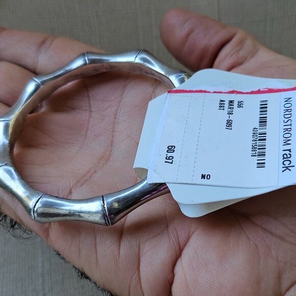 Savvy Cie Jewels Women Bracelet BS925 Silver Tone Wrist band New - Picture 8 of 10